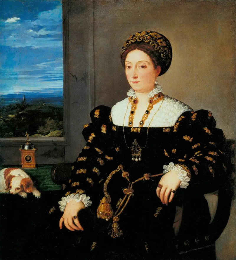 Eleonora Gonzaga della Roveren muotokuva - Titian