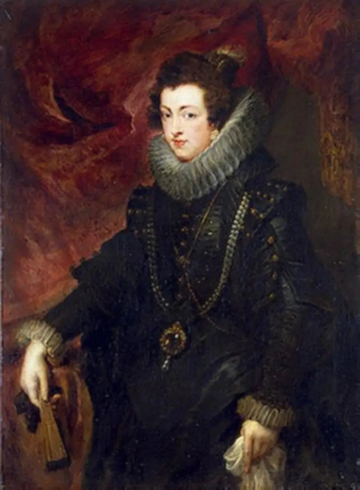 Elisabeth Bourbonin muotokuva, Espanjan kuningatar - Peter Paul Rubens