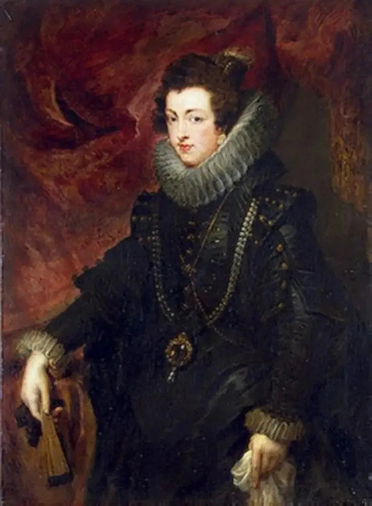 Elisabeth Bourbonin muotokuva, Espanjan kuningatar - Peter Paul Rubens
