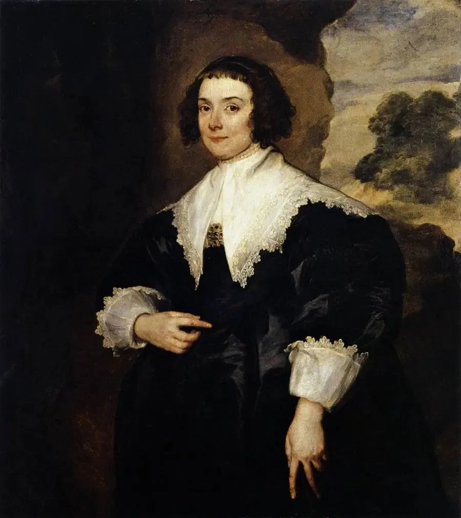 Elisabeth van Asschen muotokuva, Justus van Meerstraetenin puoliso - Antoine van Dyck