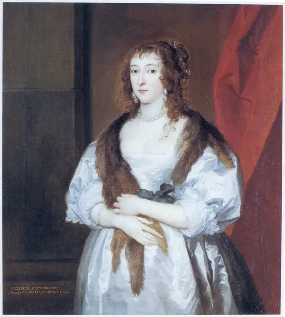 Elizabeth Dormerin muotokuva (kuollut vuonna 1635), Edward Somersetin, Worcesterin 2. markiisin, vaimo - Antoine van Dyck