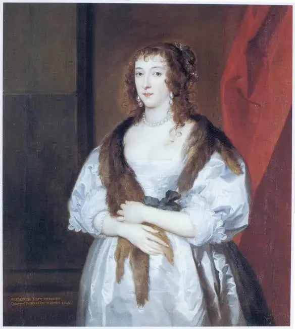Elizabeth Dormerin muotokuva (kuollut vuonna 1635), Edward Somersetin, Worcesterin 2. markiisin, vaimo - Antoine van Dyck