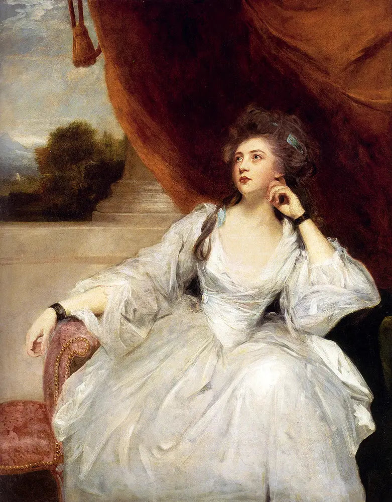 Elizabeth Falconerin, rouva Stanhope, muotokuva mietiskelyn aikana - Joshua Reynolds