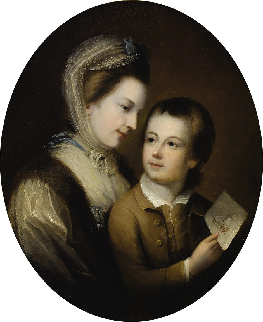 Elizabeth Honywoodin ja hänen poikansa Philipin muotokuva, 1767 - Thomas Gainsborough