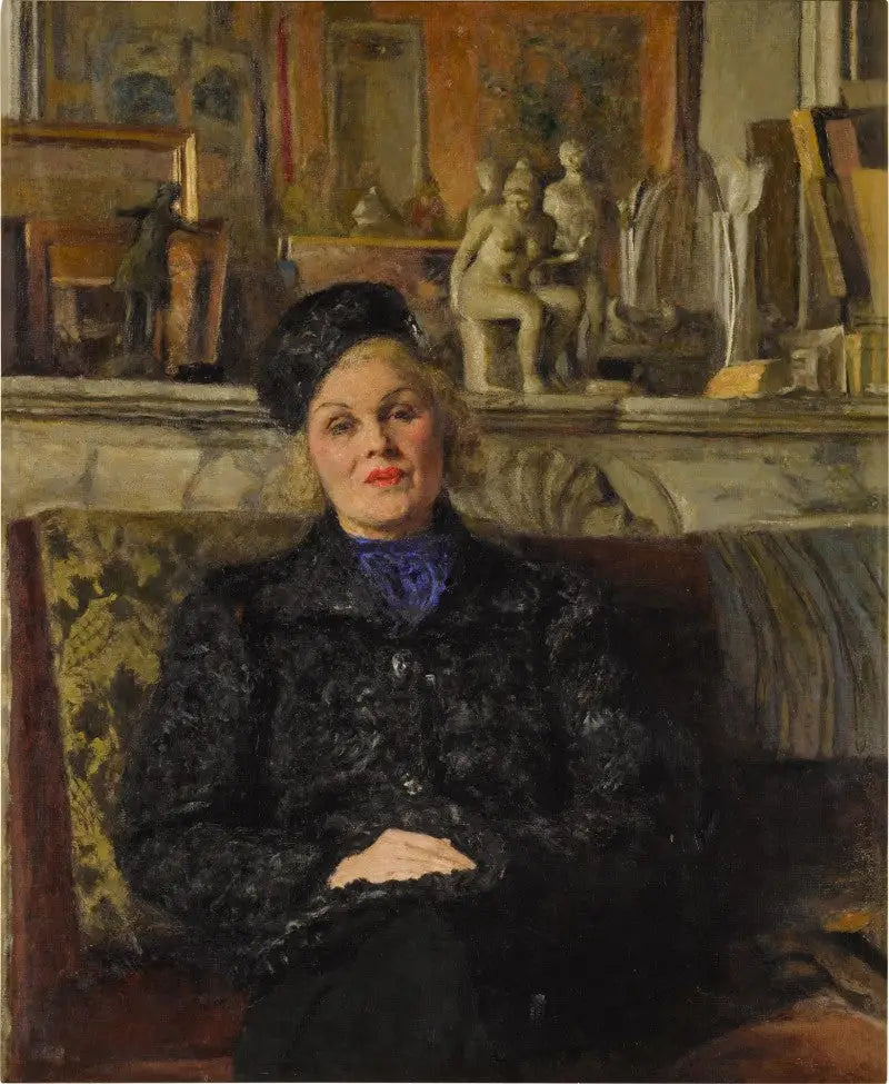 Elvira Popescon muotokuva - Édouard Vuillard