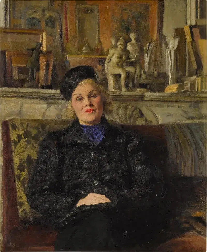 Elvira Popescon muotokuva - Édouard Vuillard