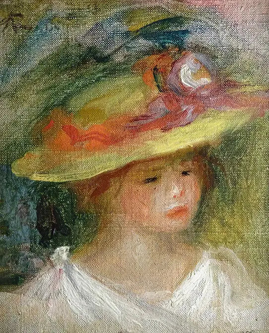 Lapsen muotokuva hatussa - Pierre-Auguste Renoir