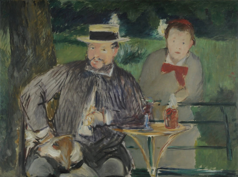 Ernest Hoschede ja hänen tyttärensä Marthe - Édouard Manet