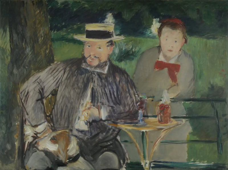 Ernest Hoschede ja hänen tyttärensä Marthe - Édouard Manet