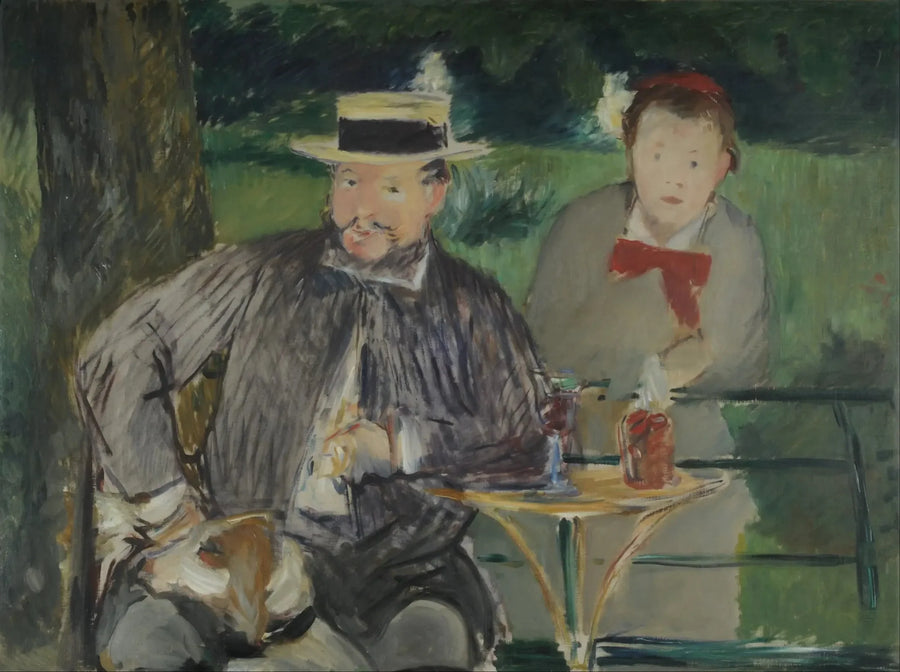 Ernest Hoschede ja hänen tyttärensä Marthe - Édouard Manet