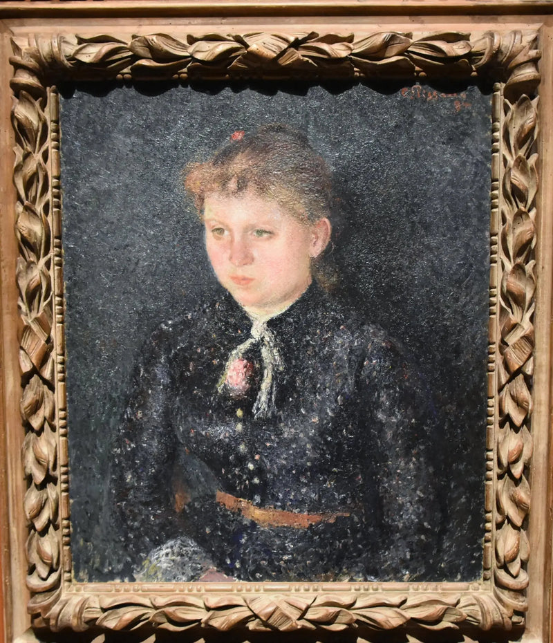 Eugénie Estrucin muotokuva, tunnetaan nimellä Nini - Camille Pissarro
