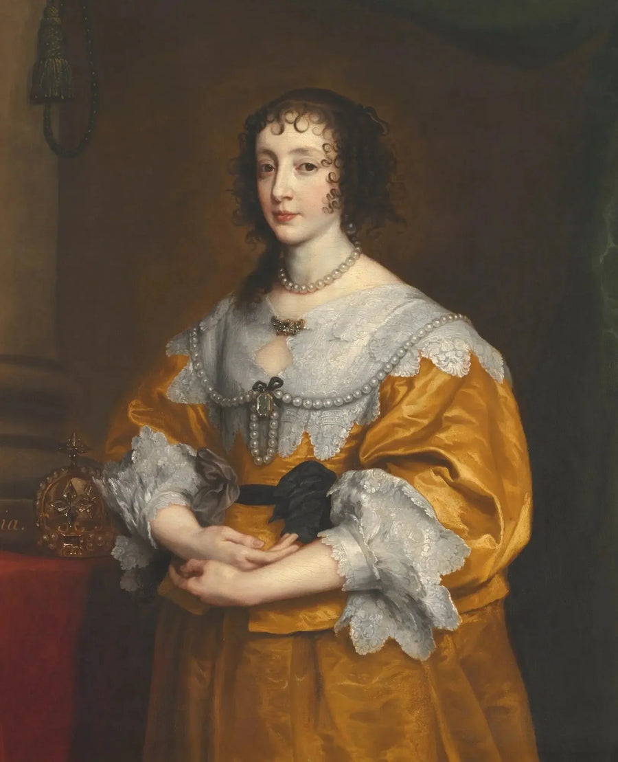 Henriette-Marie de Francein, Englannin, Skotlannin ja Irlannin kuningatar, muotokuva - Antoine van Dyck