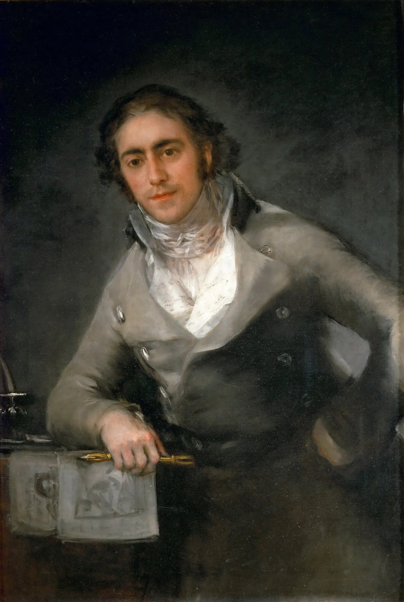 Miehen muotokuva, myös tunnettu nimellä Don Evaristo Pérez de Castro -muotokuva - Francisco de Goya