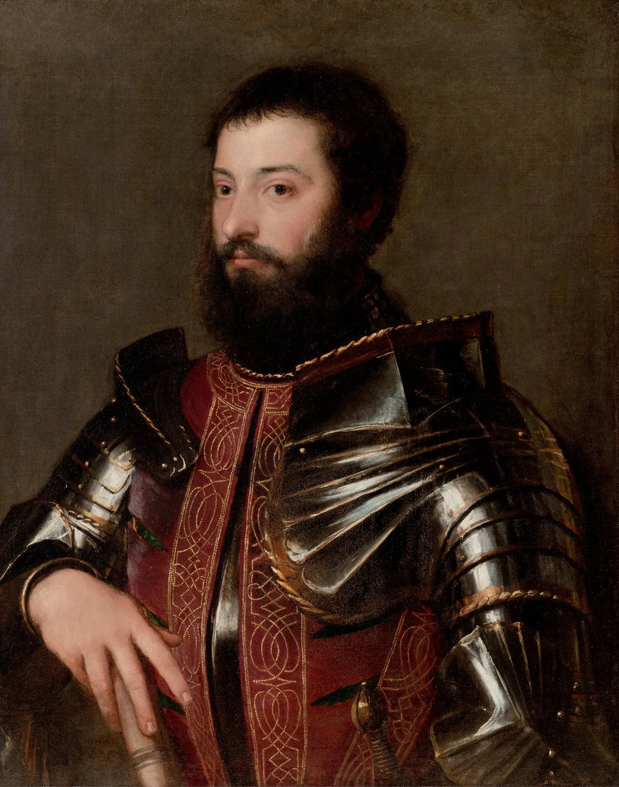 Miehen muotokuva haarniskassa - Titian