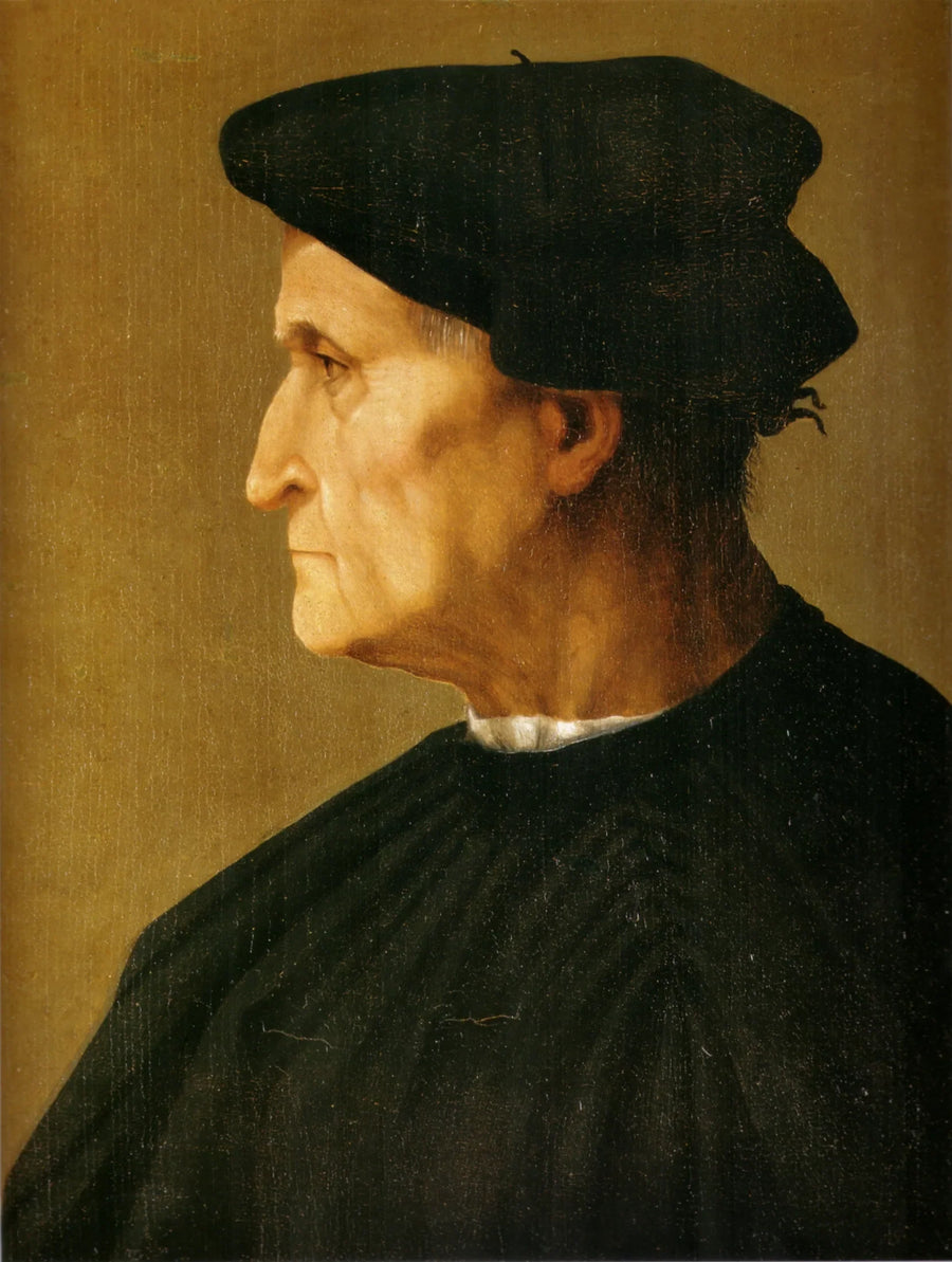 Miehen muotokuva mustassa - Rosso Fiorentino