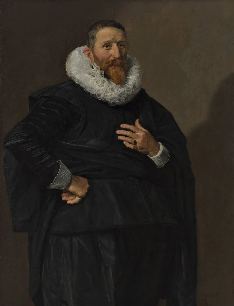 Miehen muotokuva, (mahdollisesti) Johannes Saeckma (1572-1636) - Frans Hals