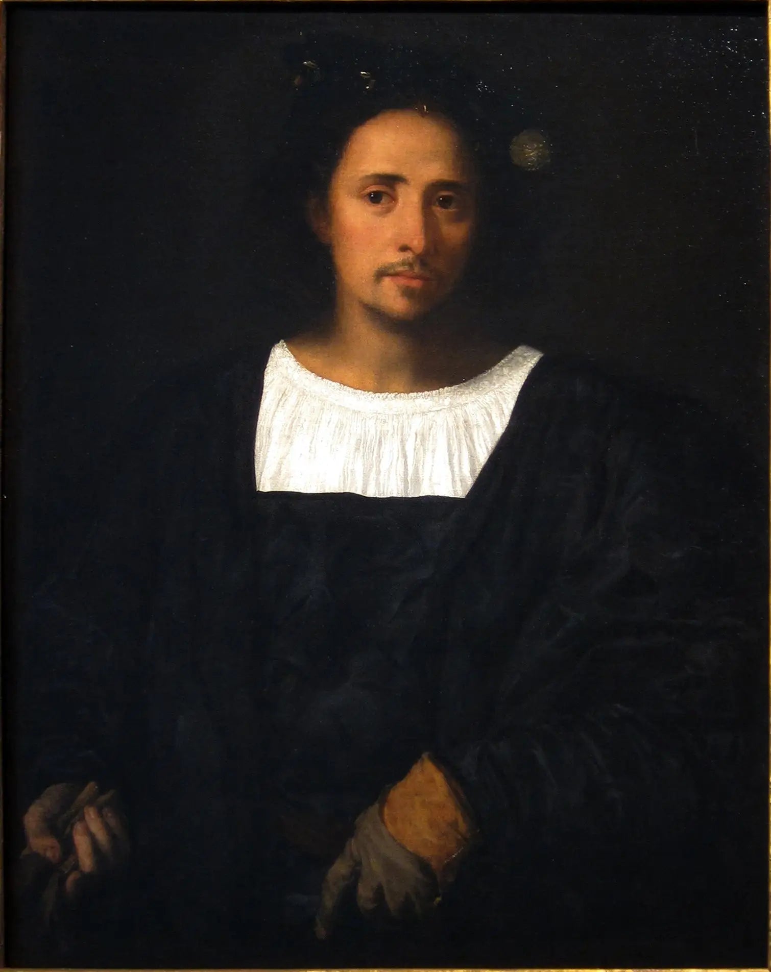 Portrait d'homme - Titian image 1 copie peinte à la main à l’huile