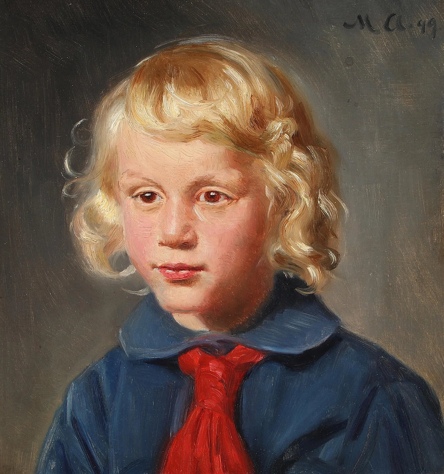 Ib Kierulffin muotokuva 6-vuotiaana. -Michael Peter Ancher