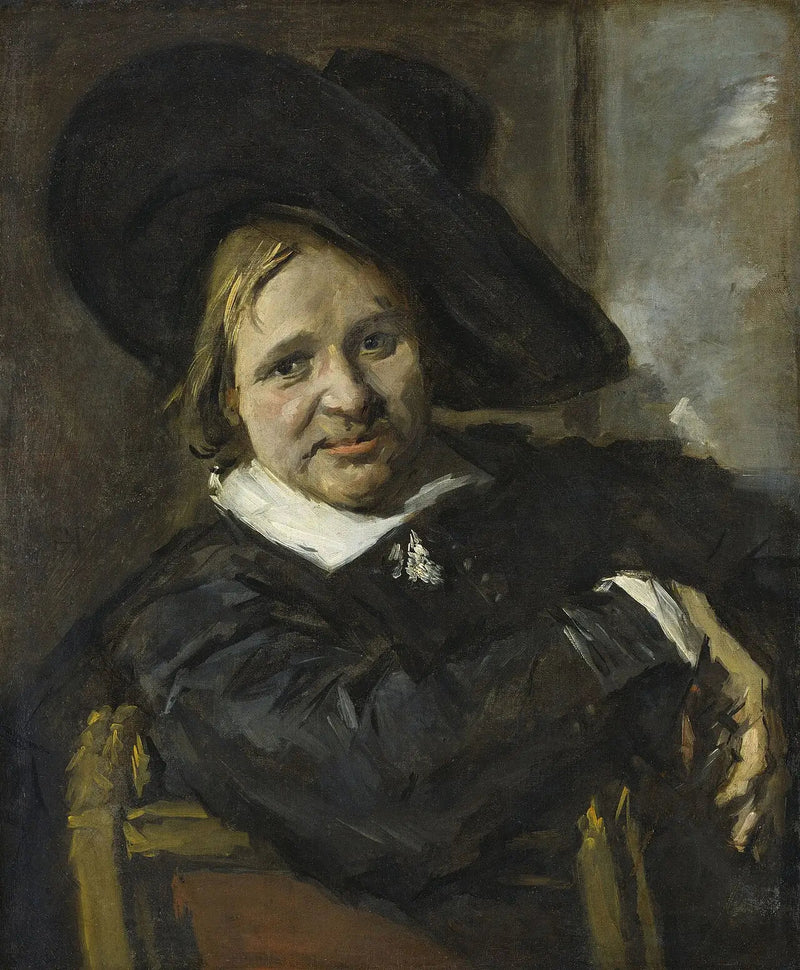 Isaac Massan muotokuva hatussa - Frans Hals