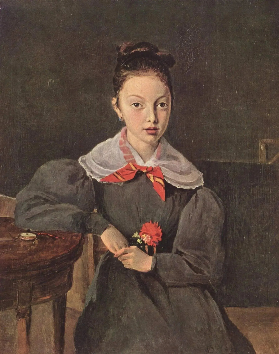 Octavie Sennegonin muotokuva - Jean-Baptiste Camille Corot