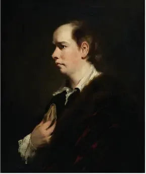 Oliver Goldsmithin (1728-1774) muotokuva, näytelmäkirjailija ja kirjailija - Joshua Reynolds