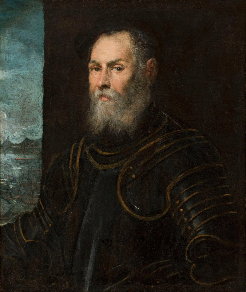 Venetsialaisen amiraalin muotokuva. - Jacopo Tintoretto