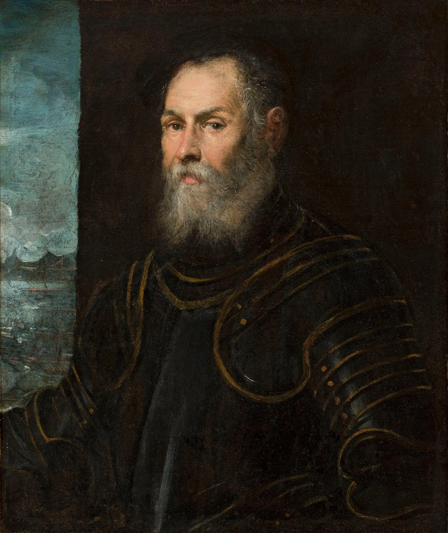 Venetsialaisen amiraalin muotokuva. - Jacopo Tintoretto