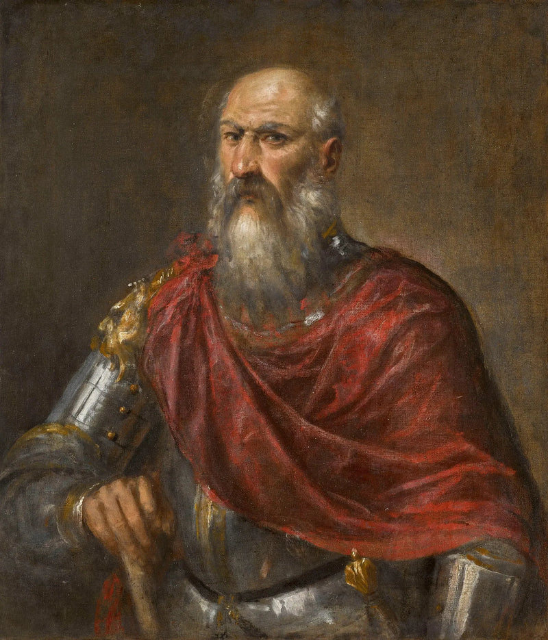 Venetsialainen amiraalin muotokuva, todennäköisesti Francesco Duodo - Titian