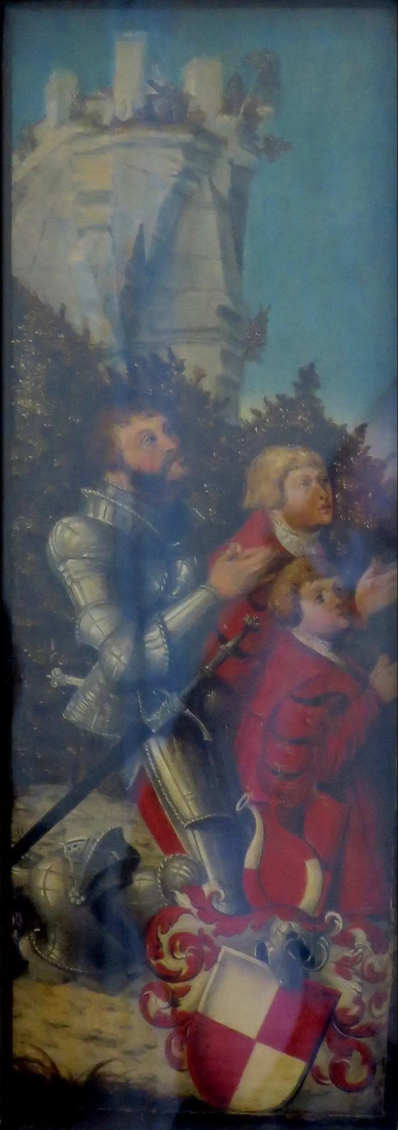 Ritarin ja hänen kahden poikansa muotokuva - Lucas Cranach vanhempi