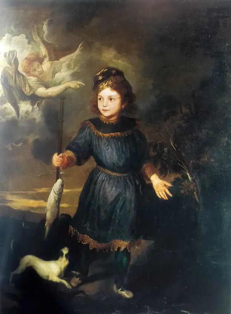 Lasten muotokuva, ehkä Tobio Pallavicino Tobiasin ja enkelin roolissa - Antoine van Dyck