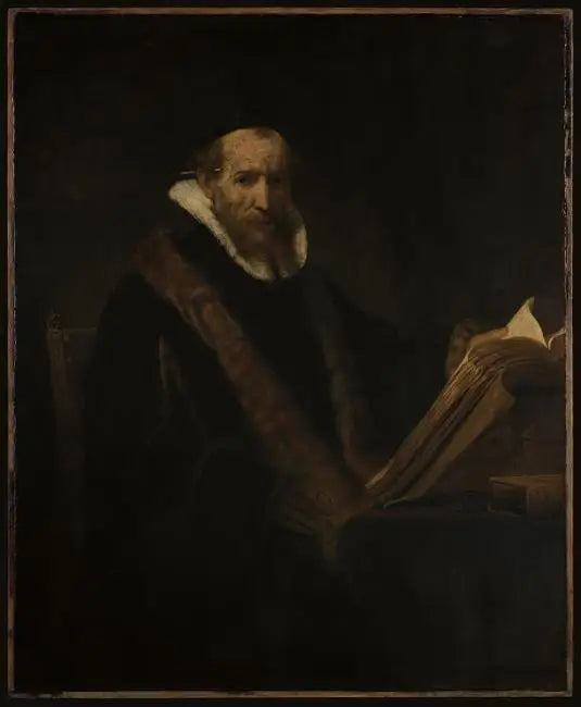 Oppineen muotokuva työpöydällään (entinen nimi Lipse) - Rembrandt