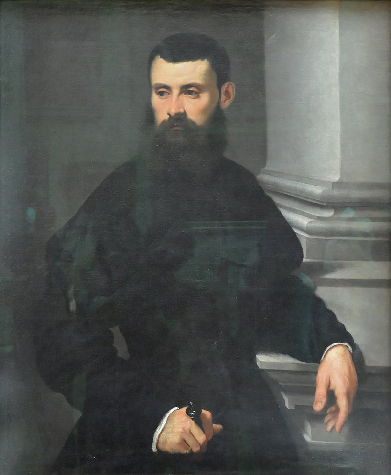 Aatelismiehen muotokuva, käsi miekan päällä - Jacopo Tintoretto