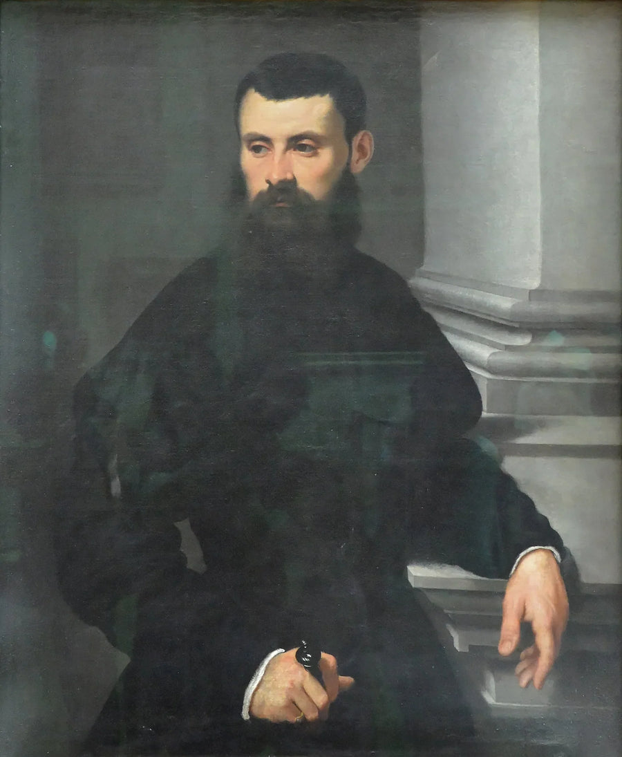 Aatelismiehen muotokuva, käsi miekan päällä - Jacopo Tintoretto