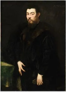 Venetsialainen aatelismiehen muotokuva - Jacopo Tintoretto
