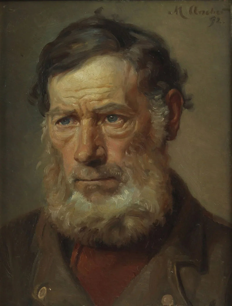 Miehen muotokuva. (1892) - Michael Peter Ancher