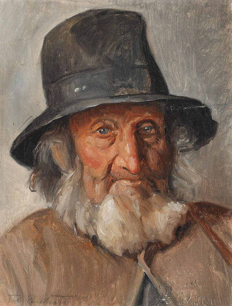 Iäkkään miehen muotokuva - Michael Peter Ancher