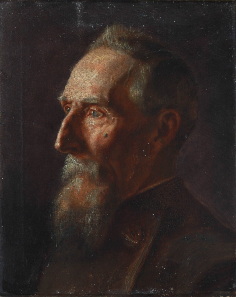 Iäkkään miehen muotokuva. -Michael Peter Ancher
