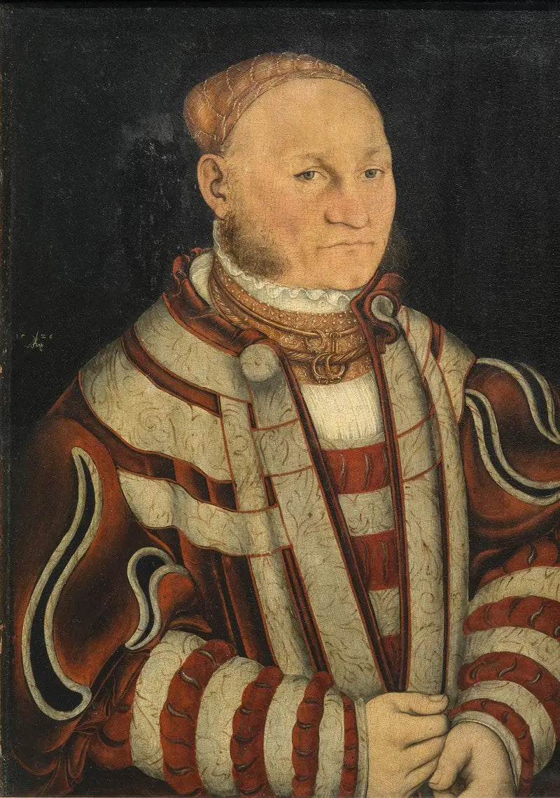Miehen muotokuva punaisine viiksineen - Lucas Cranach vanhempi