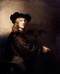 Miehen muotokuva haukan kanssa - Rembrandt