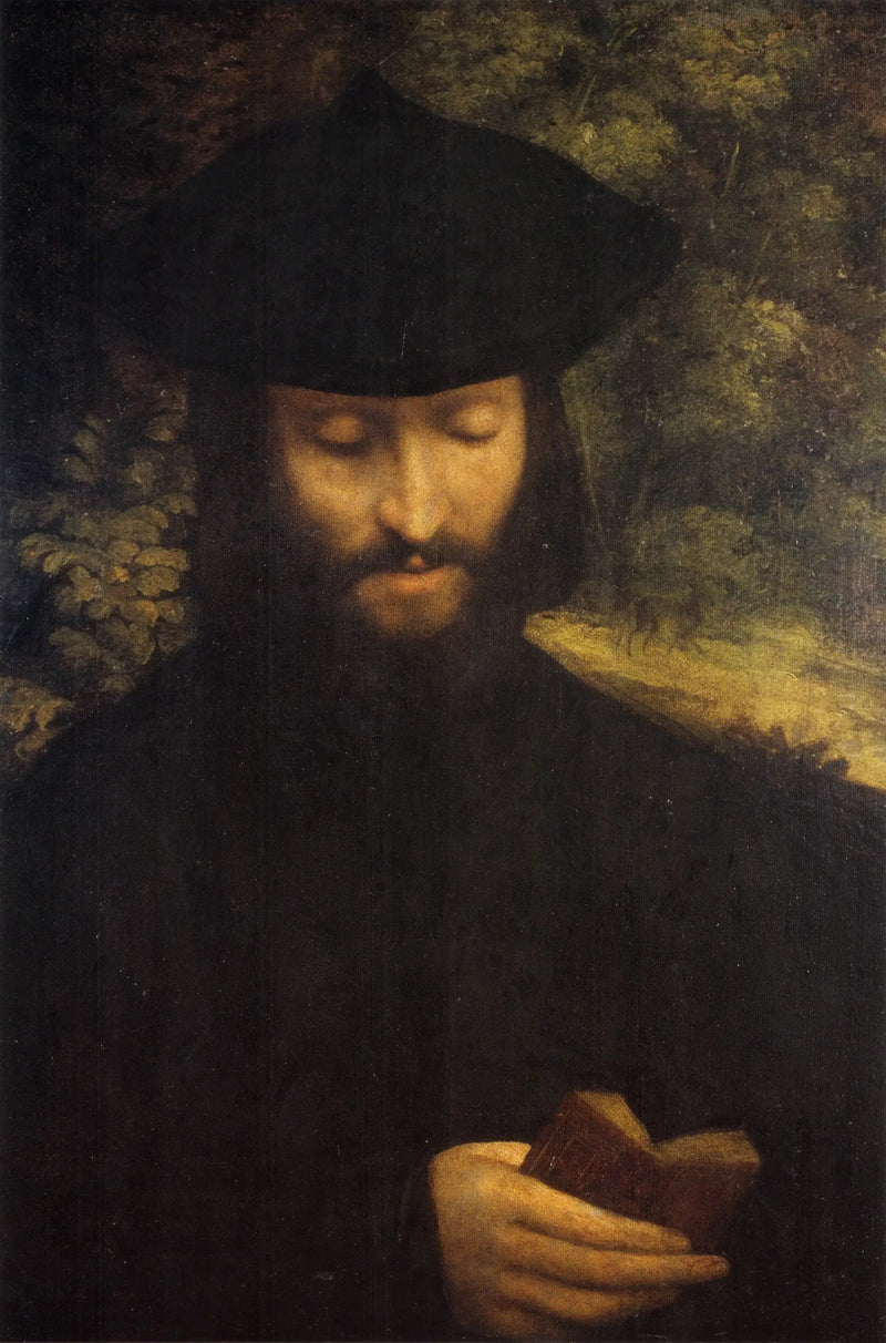 Miehen muotokuva kirjan kanssa - Antonio da Correggio