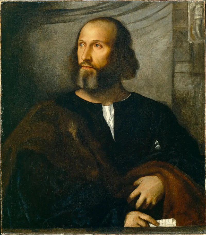 Partalainen parrakas mies - Titian
