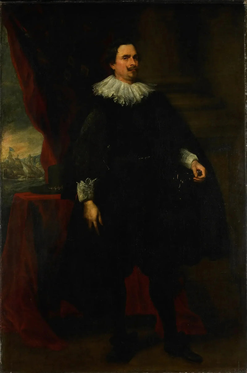 Van der Borghtin perheen miehen muotokuva, ehkä François van der Borght - Antoine van Dyck