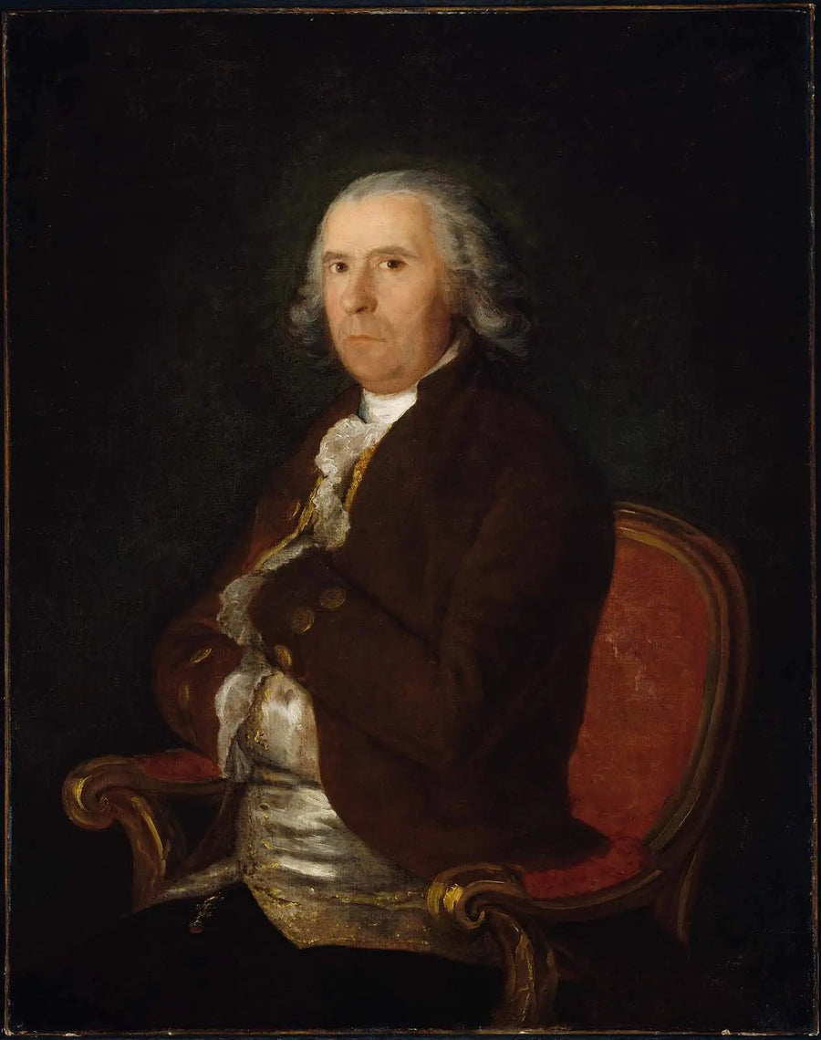 Miehen muotokuva ruskeassa takissa - Francisco de Goya