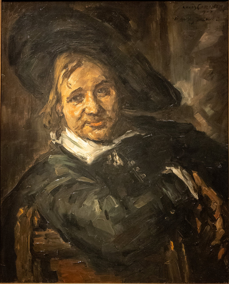 Muotokuva miehestä, jolla on pehmeä hattu (Frans Halsin mukaan) - Lovis Corinth