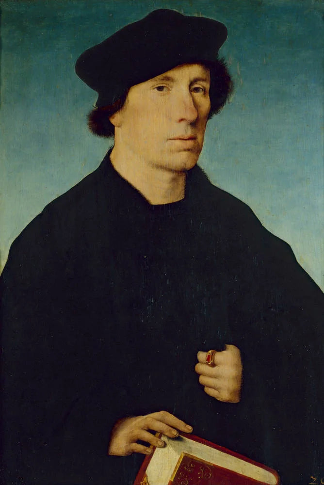 Miehen muotokuva ilman partaa - Joos van Cleve