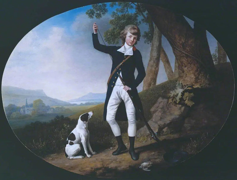 Nuoren herrasmiehen muotokuva ampuen - George Stubbs