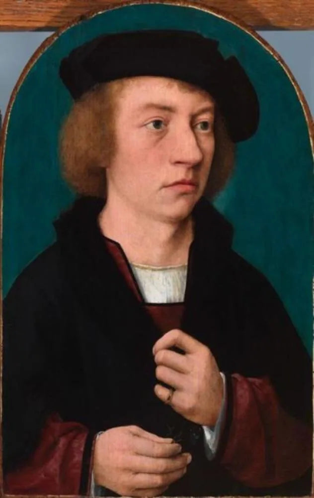 Nuoren miehen muotokuva mustassa hatussa - Joos van Cleve
