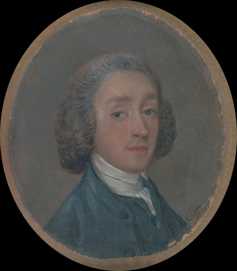 Nuoren miehen muotokuva hiukset pölyssä - Thomas Gainsborough