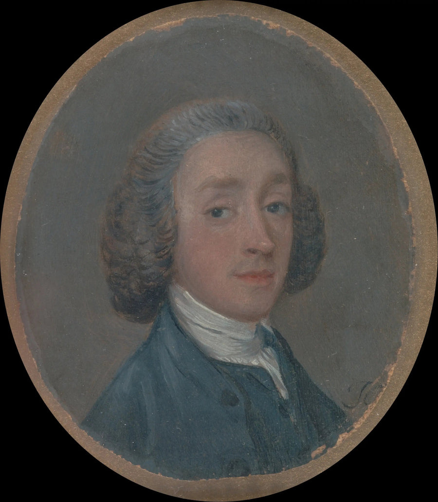 Nuoren miehen muotokuva hiukset pölyssä - Thomas Gainsborough