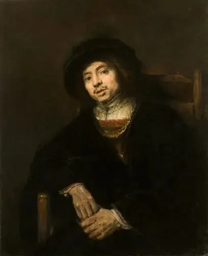 Nuoren miehen muotokuva nojatuolissa - Rembrandt